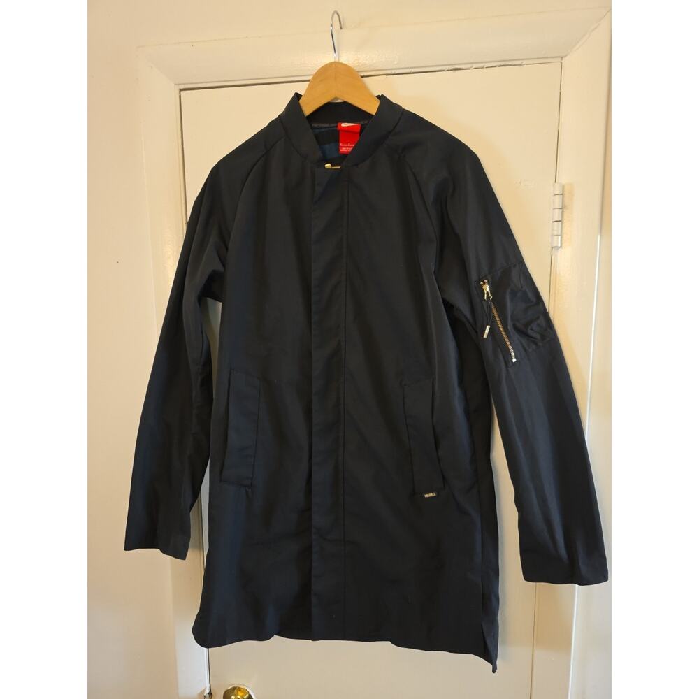 Nike Vitoria F.C Footbol Soccer Jacket Black Men Size Small Long Full Zip Rain